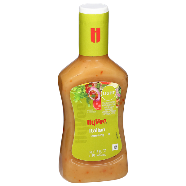 slide 1 of 1, Hy-Vee Light Italian Dressing, 16 fl oz
