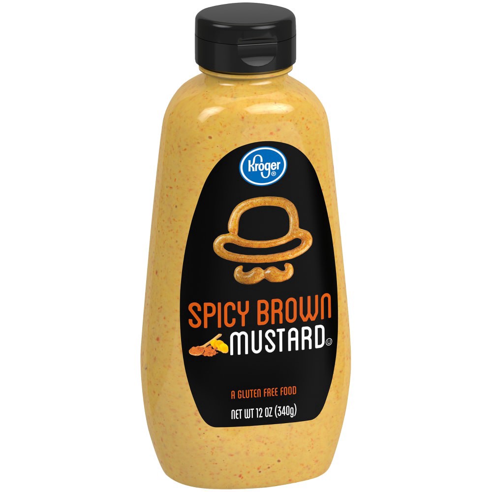 slide 2 of 4, Kroger Spicy Brown Mustard, 12 oz