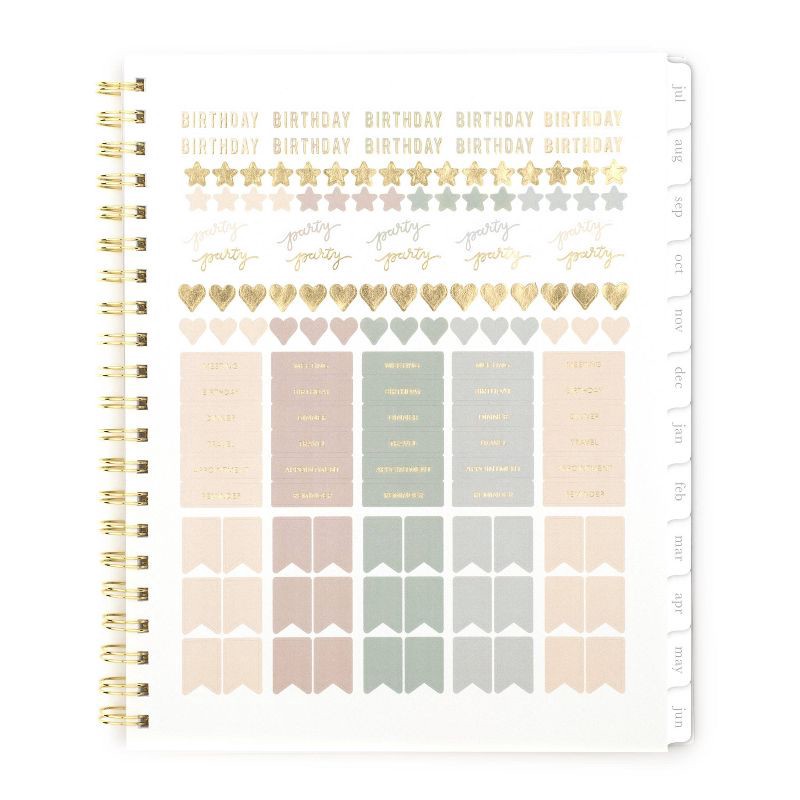 slide 4 of 8, Sugar Paper Essentials Weekly/Monthly Planner 7/8"x 9-1/2"x11" Harbor Floral, 1 ct