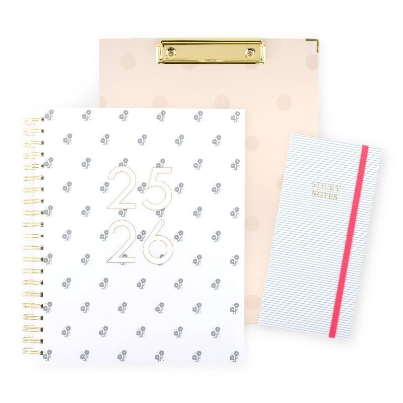 slide 8 of 8, Sugar Paper Essentials Weekly/Monthly Planner 7/8"x 9-1/2"x11" Harbor Floral, 1 ct