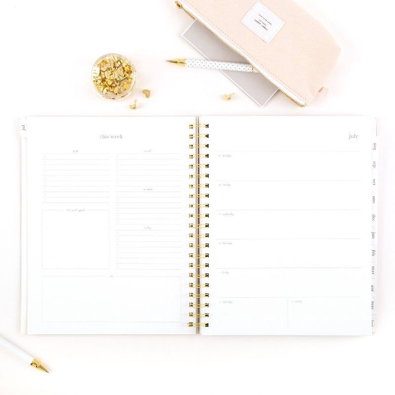 slide 8 of 10, Sugar Paper Essentials Paper Frosted Poly Weekly/Monthly Khaki July 2025 to June 2026, 1 ct