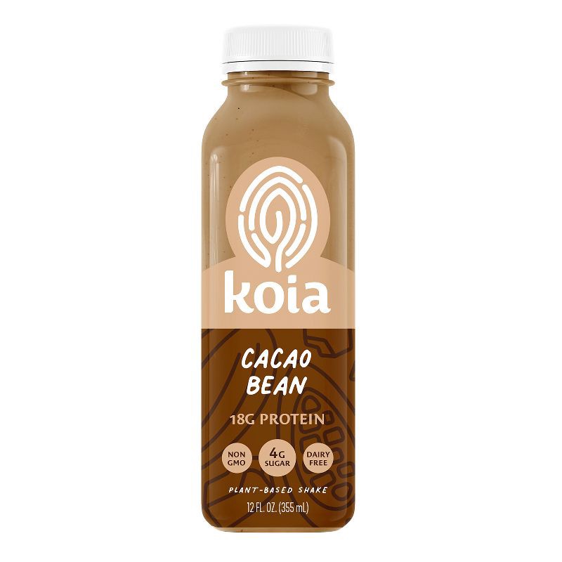 slide 2 of 7, Koia Cocao Bean Plant-Based Protein Shake - 12 fl oz, 12 fl oz