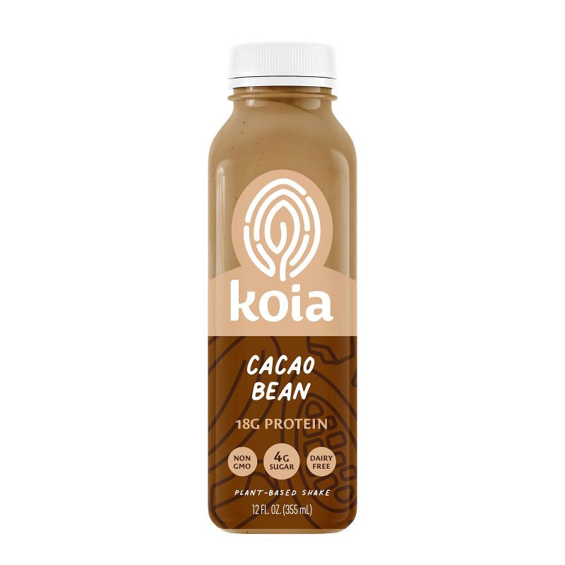 slide 1 of 7, Koia Cocao Bean Plant-Based Protein Shake - 12 fl oz, 12 fl oz