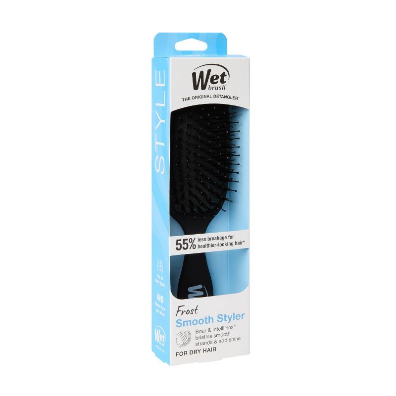 slide 7 of 7, Wet Brush Smooth Styler Detangler Hair Brush - Frost Black, 1 ct