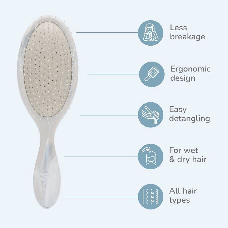 slide 4 of 7, Wet Brush Original Detangling Hair Brush - Marble Swirl White - Limited Edition, 1 ct