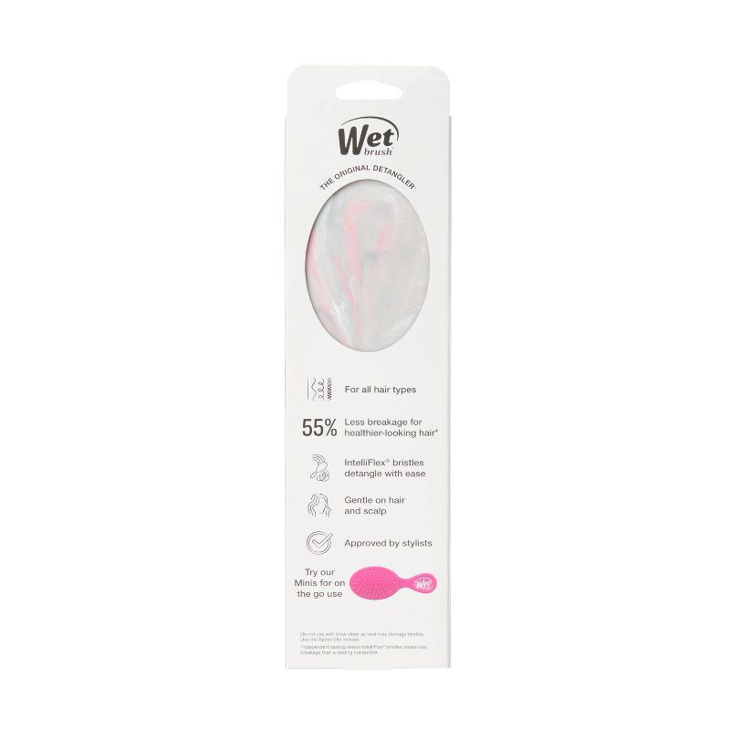 slide 7 of 7, Wet Brush Original Detangling Hair Brush - Marble Swirl White - Limited Edition, 1 ct