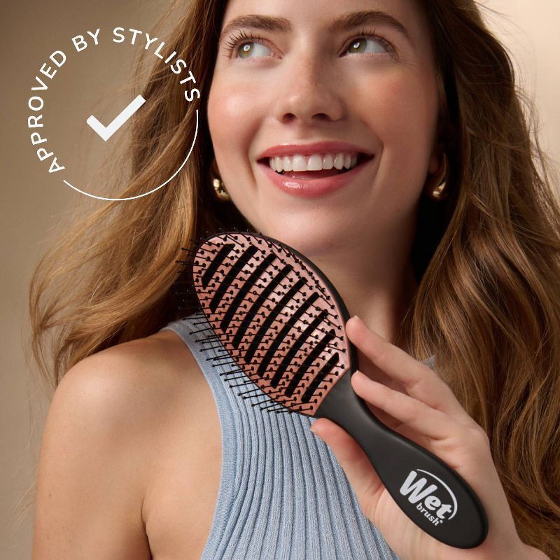 slide 8 of 10, Wet Brush Ceramic Speed Dry Detangling Hair Brush - Black, 1 ct