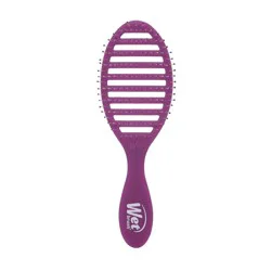 Wet Brush Speed Dry Detangler Hair Brush for Quick Heat Drying Styles - Frost Purple: Nylon Bristles, Plastic Handle