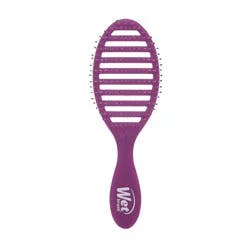 Wet Brush Speed Dry Detangler Hair Brush for Quick Heat Drying Styles - Frost Purple: Nylon Bristles, Plastic Handle