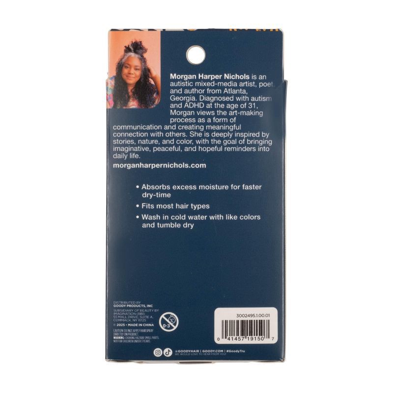 slide 2 of 6, Goody x Morgan Harper Nichols 2.0 Micro Fiber Hair Towel, 1 ct
