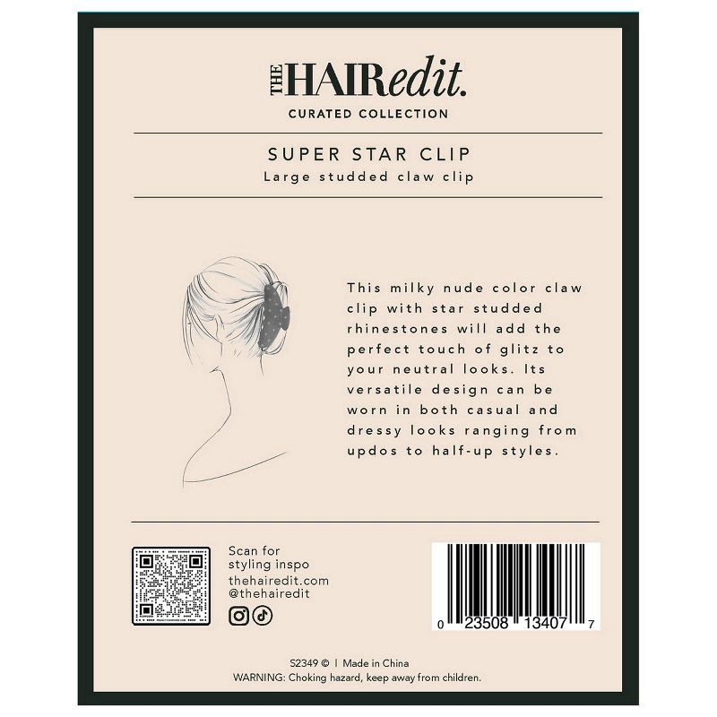 slide 7 of 7, The Hair Edit Super Star Claw Clip, 1 ct
