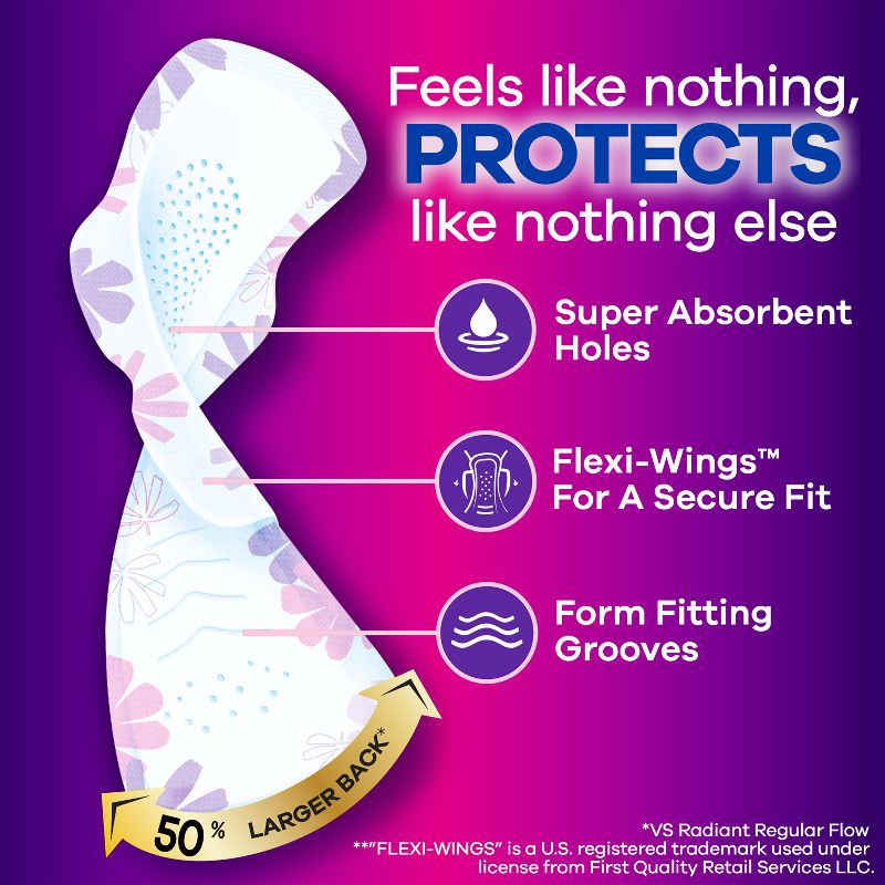 slide 3 of 12, Always Radiant Extra Heavy Overnight Pads - Size 5 - 34ct, 5 x 34 ct