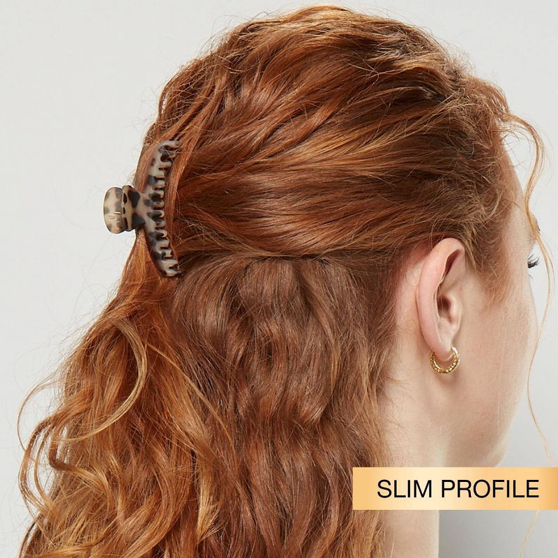 slide 7 of 8, scunci scünci Mixed Size Banana Claw Clips - Fine Hair - 3pcs, 3 ct