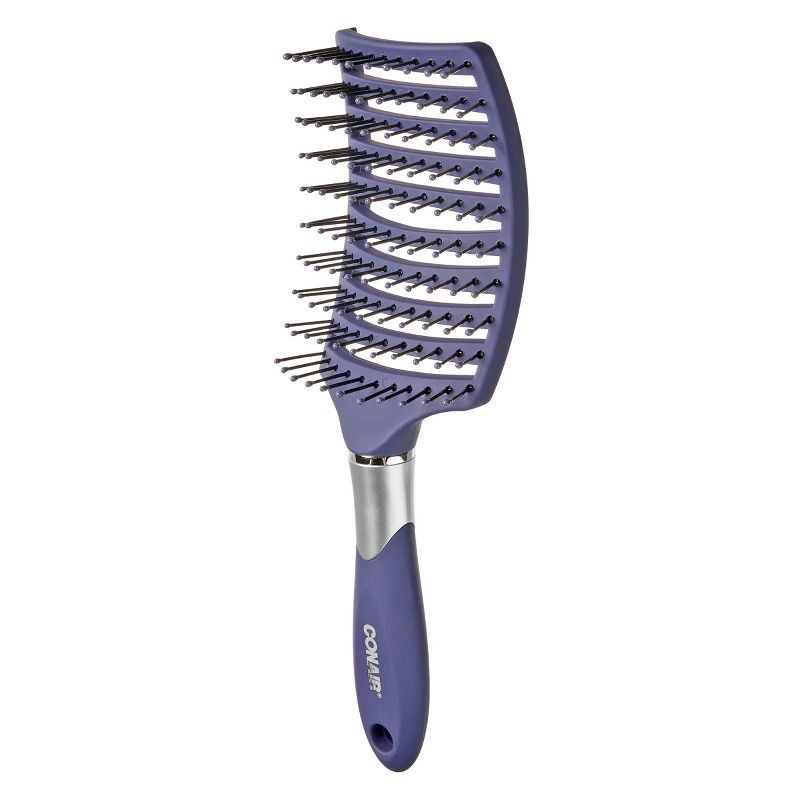 slide 2 of 7, Conair Velvet Touch Concave Vent Hair Brush - All Hair, 1 ct