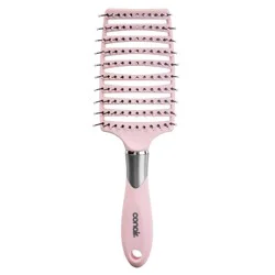 Conair Velvet Touch Concave Vent Hair Brush - All Hair: Nylon Bristles, ABS Material, Hair Styling