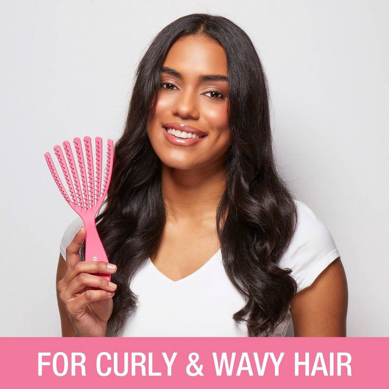slide 5 of 7, Conair Detangle Delight Curly Hair Detangling Hair Brush, 1 ct