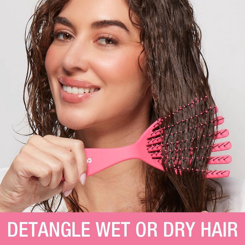 slide 7 of 7, Conair Detangle Delight Curly Hair Detangling Hair Brush, 1 ct