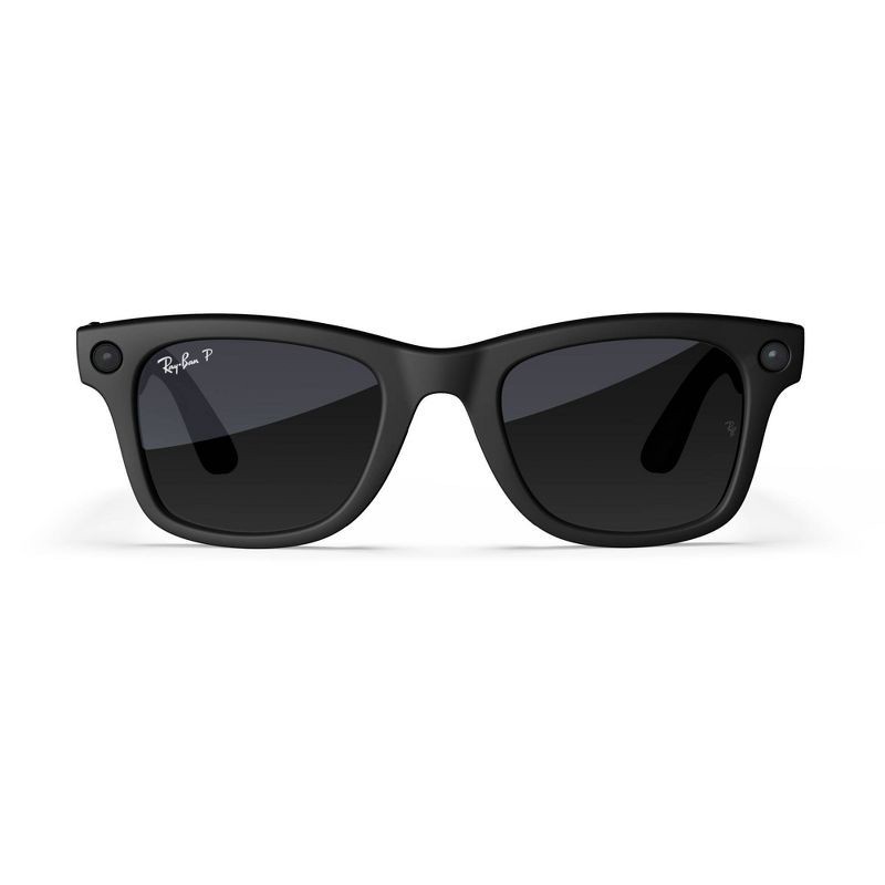 slide 2 of 9, Ray-Ban Meta Wayfarer - (Gen 1) Matte Black, Polarized Gradient Graphite: Bluetooth & Wi-Fi Enabled, Scratch-Resistant, Meta AI., 1 ct