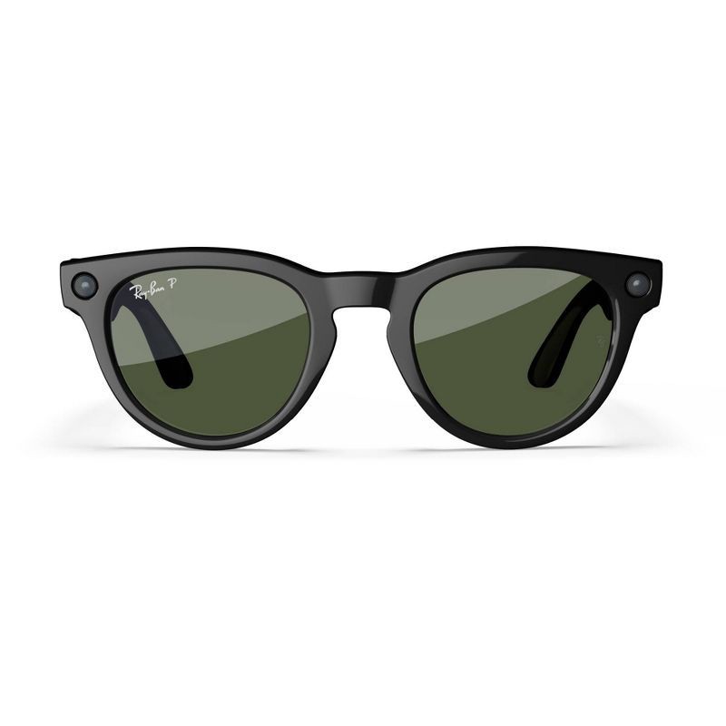 slide 2 of 9, Ray-Ban Meta Headliner - (Gen 1) Shiny Black, Polarized Green, 1 ct