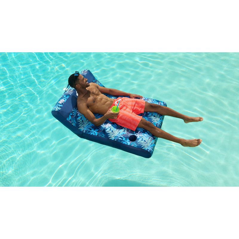 slide 7 of 7, Quiksilver Floral Mini Lounger - Blue, 1 ct