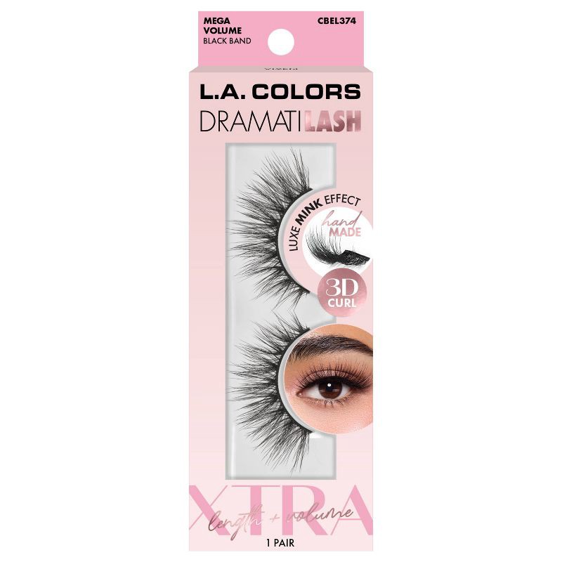 slide 1 of 6, L.A. Colors Dramatilash Xtra - Vixn - 2ct, 2 ct