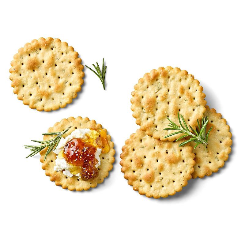 slide 4 of 5, Rosemary Scalloped Crackers - 6.5oz - Good & Gather™, 6.5 oz