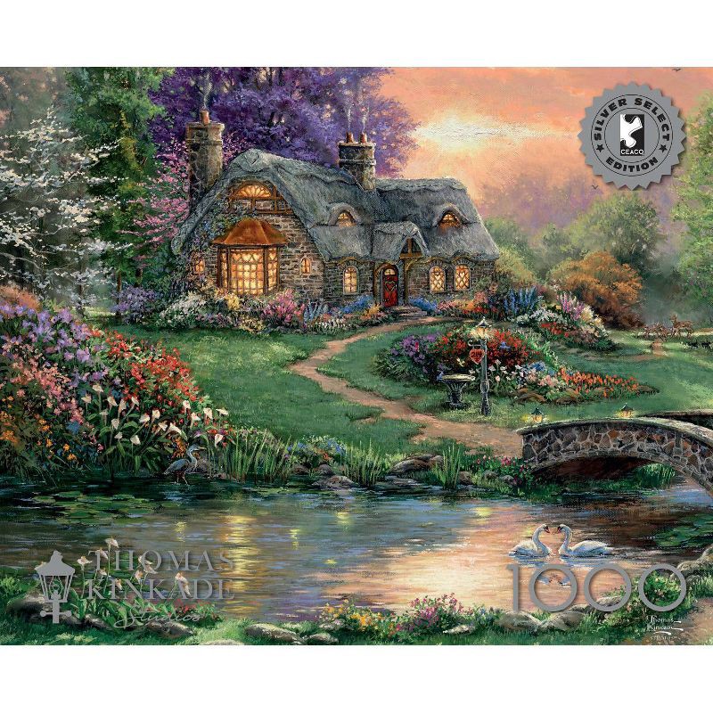 slide 4 of 4, Buffalo Games Thomas Kinkade Sweetheart Retreat Jigsaw Puzzle - 1000pc, 1000 ct