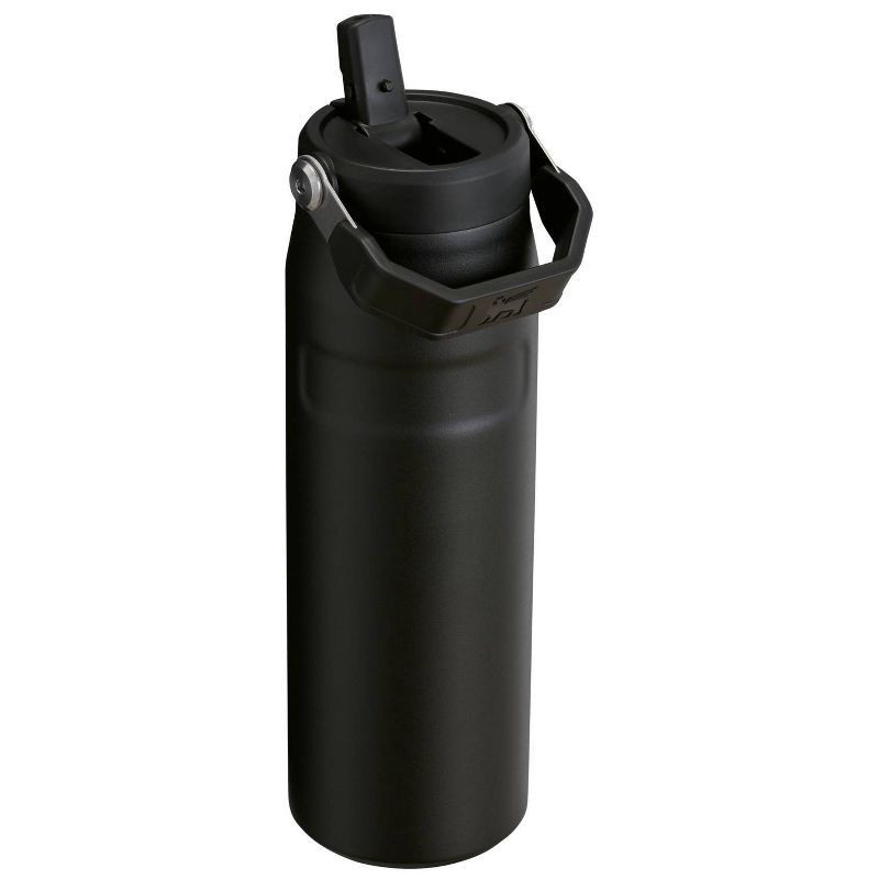 slide 2 of 3, Stanley 24oz IceFlow Aerolight Flip Straw Water Bottle 2.0 - Black 2.0: Stainless Steel Drinkware, 24 oz
