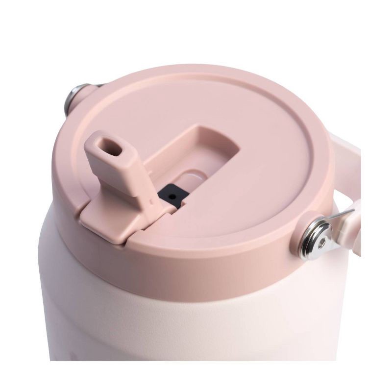 slide 3 of 3, Stanley 64oz IceFlow Flip Straw Jug - Rose Quartz: Stainless Steel Drinkware, 64 oz