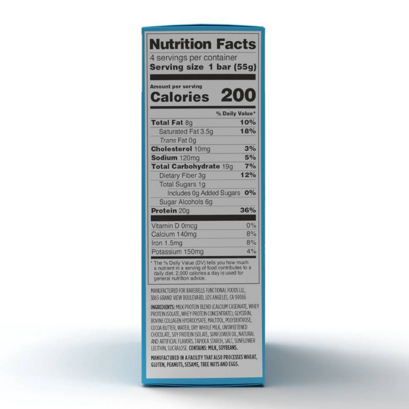 slide 3 of 3, Barebells Nutrition Bars - Creamy Crisp - 7.76oz/4pk, 7.76 oz, 4 ct