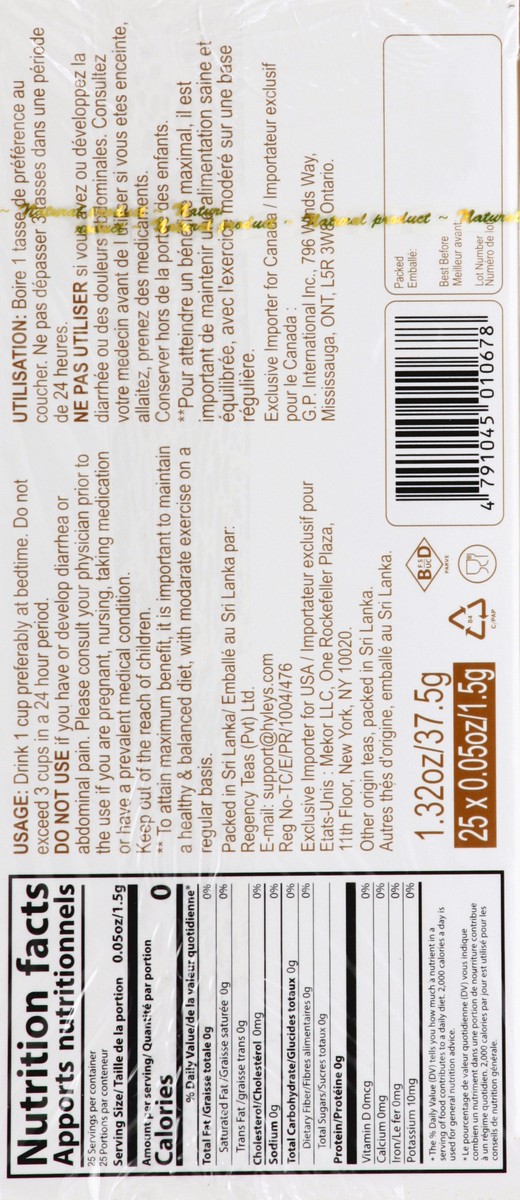 slide 3 of 5, Hyleys Tea - 25 ct, 25 ct