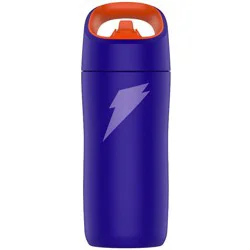 Gatorade 12oz Stainless Steel Water Bottle - Purple: Portable Drinkware, Plastic Lid