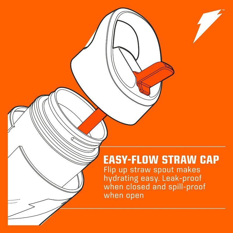 slide 3 of 7, Gatorade 12oz Stainless Steel Water Bottle - Pink: Portable Drinkware, Plastic Lid, 12 oz