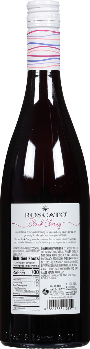 slide 5 of 9, Roscato Semi-Sweet Black Cherry Black Cherry 25.4 fl oz, 750 ml