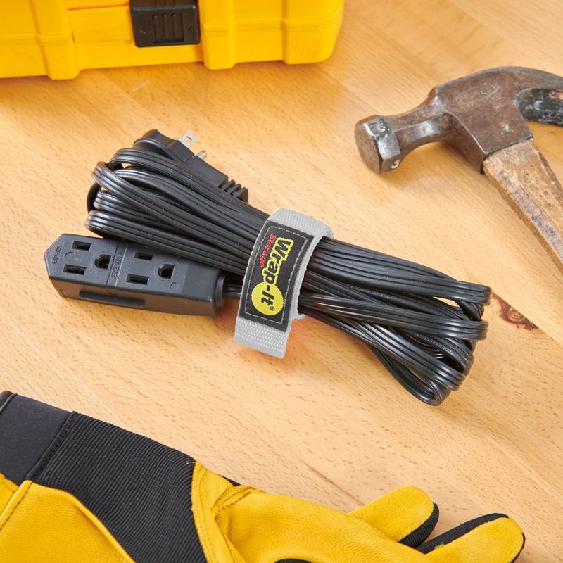 slide 3 of 10, Wrap-It 3pk 12"x1" Quick Straps, 3 ct