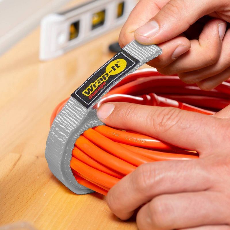 slide 4 of 10, Wrap-It 3pk 12"x1" Quick Straps, 3 ct