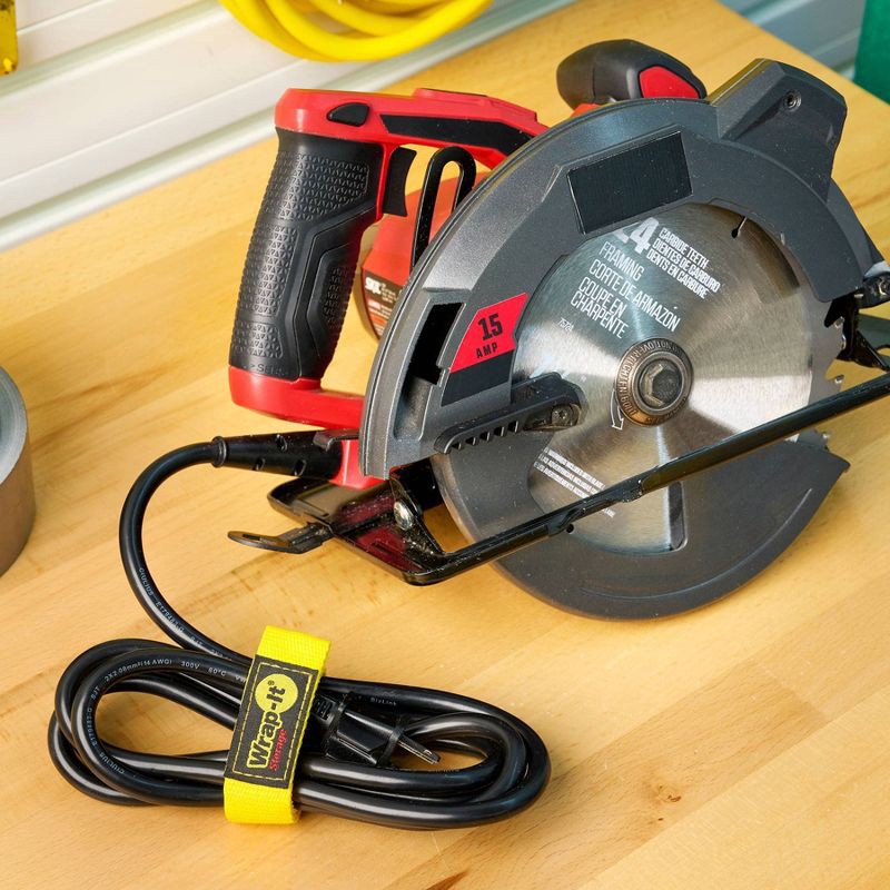 slide 9 of 10, Wrap-It 3pk 12"x1" Quick Straps, 3 ct