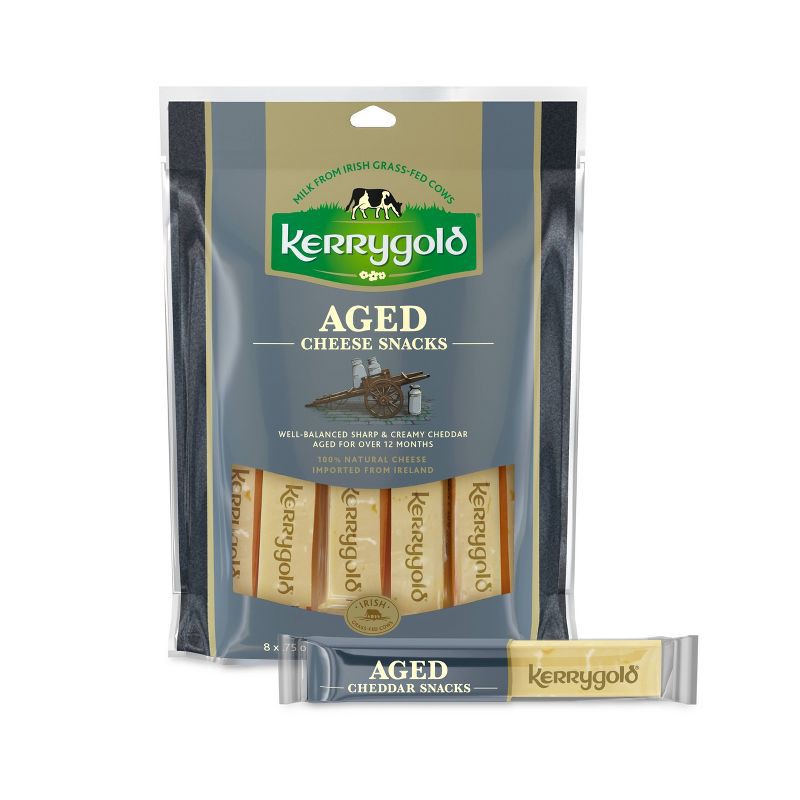 slide 1 of 2, Kerrygold Aged Cheddar Cheese Snacking Sticks - 6oz, 6 oz