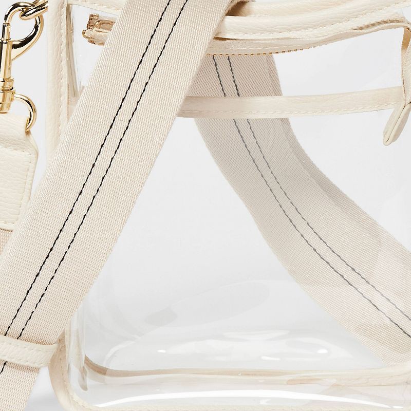slide 5 of 6, Everyday Crossbody Bag - Universal Thread™ Stucco Clear: TPU Shell, Detachable Strap, 57.25" Max Length, 1 ct