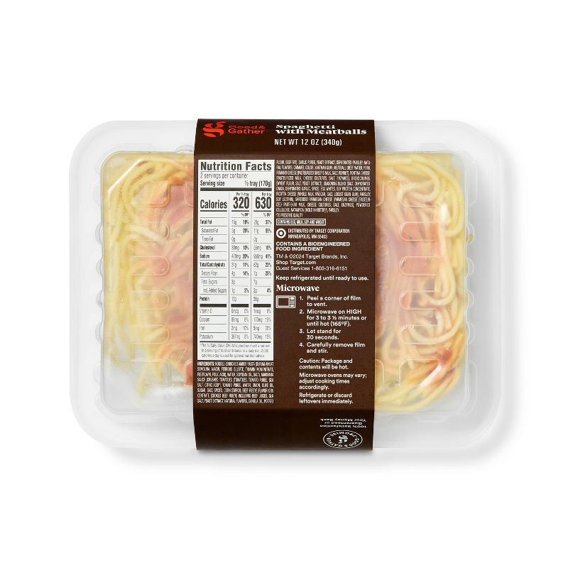 slide 2 of 4, Spaghetti with Meatballs - 12oz - Good & Gather™, 12 oz
