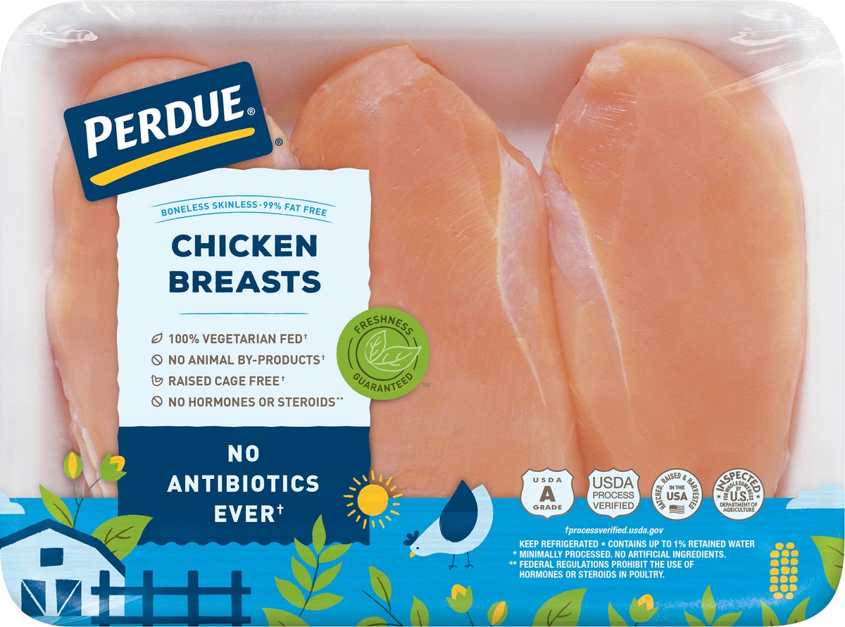 slide 2 of 2, Perdue Boneless & Skinless Chicken Breasts 1 ea, per lb