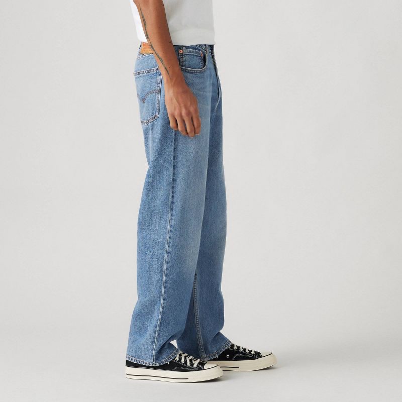 slide 2 of 3, Levi's® Men's 565™ Loose Straight Fit Jeans - Blue Denim 36x32: Mid Rise, Heavyweight, Denim, Fly Button, 1 ct