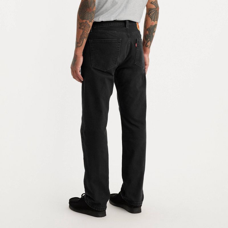 slide 3 of 4, Levi's® Men's 505™ Regular Fit Straight Leg Jeans - Black Denim 34x32: Heavyweight Cotton, Mid Rise, 1 ct