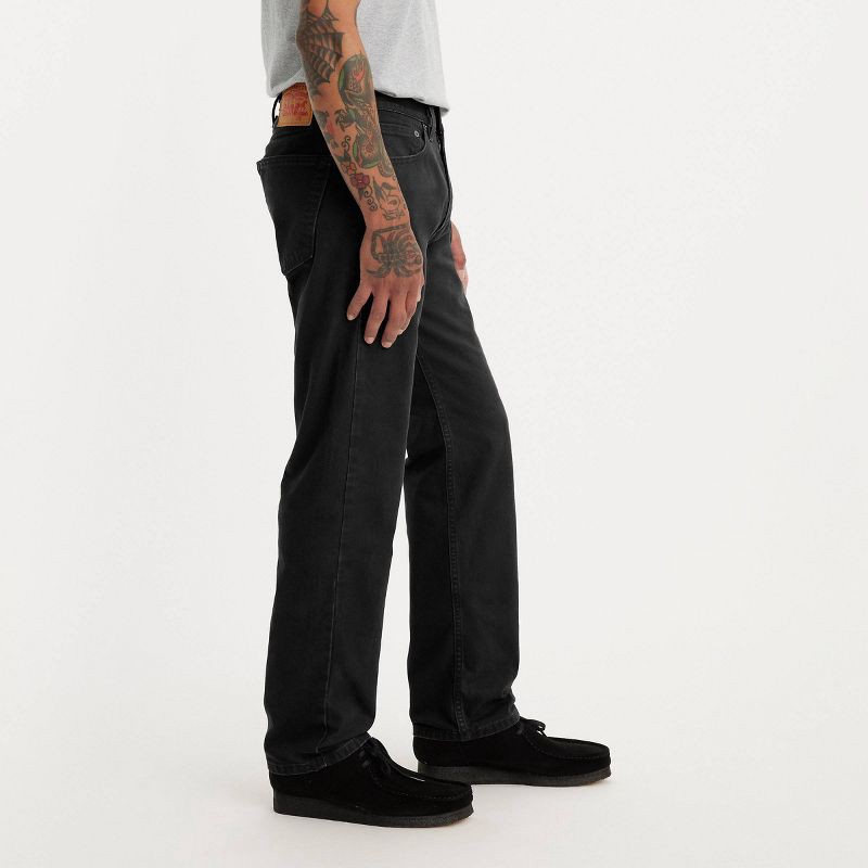 slide 2 of 4, Levi's® Men's 505™ Regular Fit Straight Leg Jeans - Black Denim 36x32: Heavyweight Cotton, Mid Rise, 1 ct