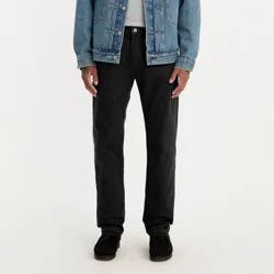 Levi's® Men's 505™ Regular Fit Straight Leg Jeans - Black Denim 38x32: Heavyweight Cotton Elastane, Mid Rise