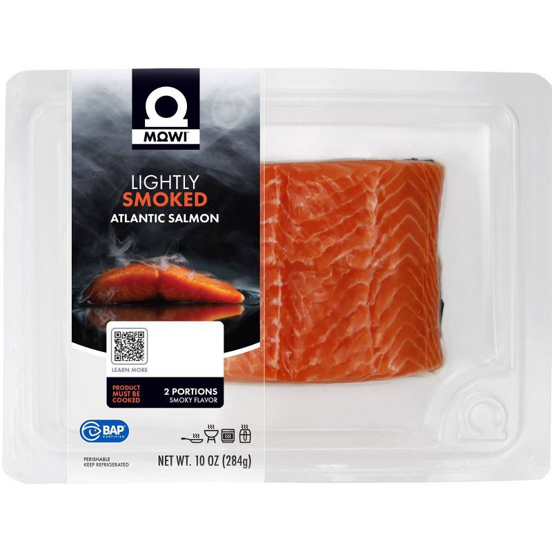 slide 1 of 5, MOWI Fresh Lightly Smoked Atlantic Salmon - 2pk/10oz, 2 ct; 10 oz