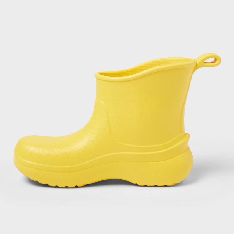 slide 2 of 4, Toddler Eli Rain Boots - Cat & Jack™ Yellow 7T: Waterproof, Pull-On, Non-Marking Outsole, 1 ct