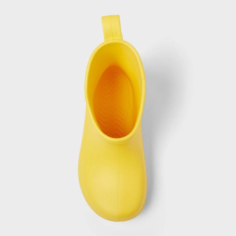 slide 3 of 4, Toddler Eli Rain Boots - Cat & Jack™ Yellow 9T: Waterproof, Pull-On, Non-Marking Outsole, 1 ct