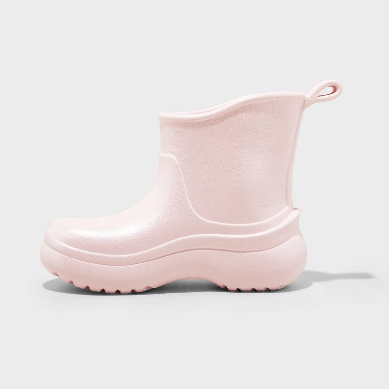 slide 2 of 4, Toddler Eli Rain Boots - Cat & Jack™ Pink 10T: Waterproof, Pull-On, Non-Marking Outsole, 1 ct