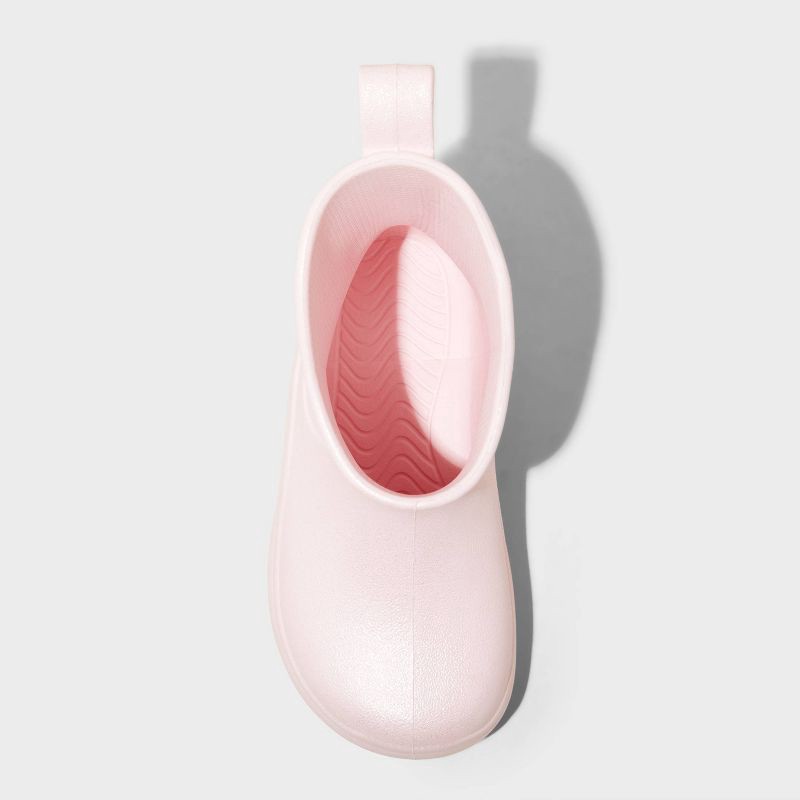 slide 3 of 4, Toddler Eli Rain Boots - Cat & Jack™ Pink 10T: Waterproof, Pull-On, Non-Marking Outsole, 1 ct